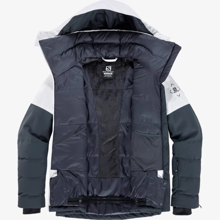 Chaquetas De Esquí Salomon New Prevail Insulated Mujer Blancos Negros | MX DALI279